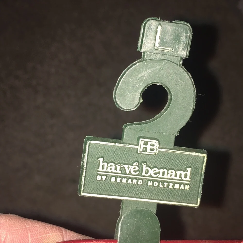 Vintage New Harve Benard Red Suede Leather Belt